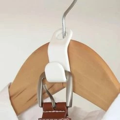 Merkloos Hanger - 10 Stuks - Ruimtebesparende Hanger - Connector Haak - Wit - Plastic -BISSELL-Winkel 550x710