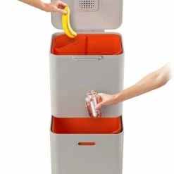 Joseph Joseph Intelligent Waste Prullenbak Totem 2.0 Recycler - 60 L - Stone Wit 33 Joseph Joseph Intelligent Waste Prullenbak Totem 2.0 Recycler - 60 L - Stone Wit -BISSELL-Winkel 550x716