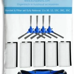 Europefans Borstel & Filter Set Voor Eufy Robovac 11s & Robovac 30, 12, 15C, 30, 30C, 35C