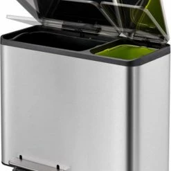 EKO EcoCasa Recycle Prullenbak - 30 + 15 L - Mat RVS 27 EKO EcoCasa Recycle Prullenbak - 30 + 15 L - Mat RVS -BISSELL-Winkel 550x735 2