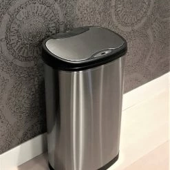 Rijoka Prullenbak Met Sensor Modern Dubbel - 50L - RVS | Afvalscheiding -BISSELL-Winkel 550x736 2