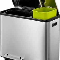 EKO EcoCasa Recycle Prullenbak - 30 + 15 L - Mat RVS 26 EKO EcoCasa Recycle Prullenbak - 30 + 15 L - Mat RVS -BISSELL-Winkel 550x737 1