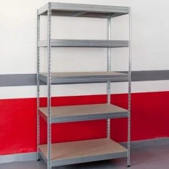 ERRO Metalen Opbergrek/Stellingkast Met 5 Legborden - 175kg Draagkracht Per Plank - 2 Stuks 17 ERRO Metalen Opbergrek/Stellingkast Met 5 Legborden - 175kg Draagkracht Per Plank - 2 Stuks -BISSELL-Winkel 550x738 4