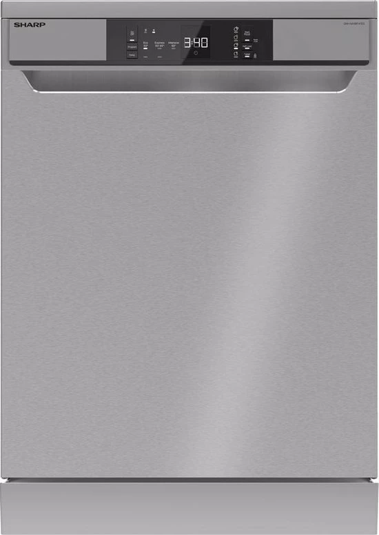Sharp QWNA1BF47ESEU - Vrijstaande Vaatwasser - Zilver 3 Sharp QWNA1BF47ESEU - Vrijstaande Vaatwasser - Zilver