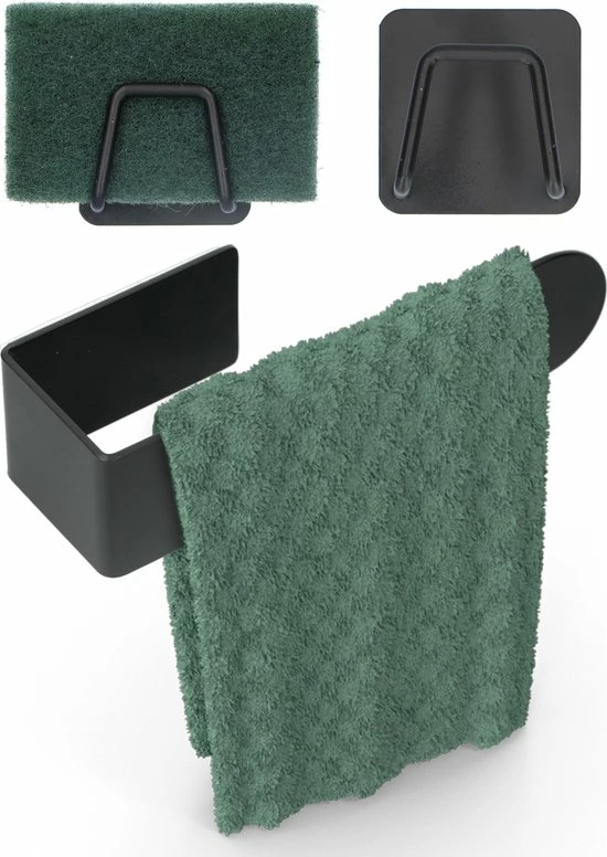 Cece Samuels® RVS Vaatdoekhouder Gootsteen – Gootsteenkast Organizer & Aanrecht Organiser - Incl. 2 Sponshouders 3 Cece Samuels® RVS Vaatdoekhouder Gootsteen – Gootsteenkast Organizer & Aanrecht Organiser - Incl. 2 Sponshouders