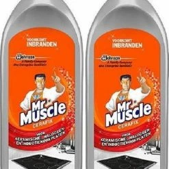 Mr Muscle Mr. Muscle - Cera-Fix Voor Keramische - Halogeen En Inductie Kookplaten - Kookplaatreiniger - 2 X 200 Ml
