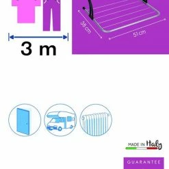 Tomado - Metaltex Metaltex Favonio Radiator/Balkon Droogrek - 3 M - Grijs -BISSELL-Winkel 550x778 1