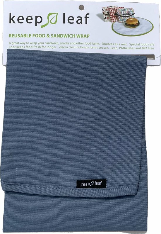 Keep Leaf - Foodwrap XL - Jeans Blue 3 Keep Leaf - Foodwrap XL - Jeans Blue