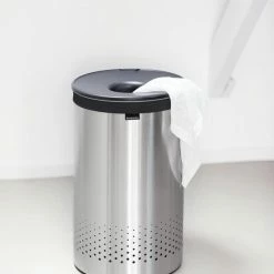Brabantia Wasmand - 60 L - Matt Steel Met Kunststof Deksel -BISSELL-Winkel 550x825 7